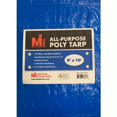 Mutual Industries All-Purpose Polyethylene Tarp 8 ft x 10 ft 1-pk Tarps