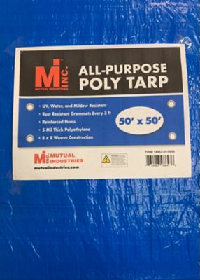 Mutual Industries All-Purpose Poly Tarp 50 ft. x 50 ft.