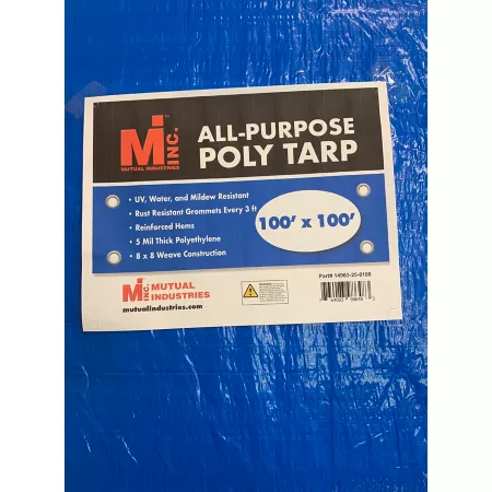 Mutual Industries 100 ft x 100 ft All Purpose Polyethylene Tarp Tarps