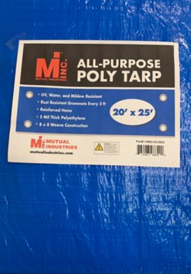 Mutual Industries All-Purpose Poly Tarp 20 ft. x 25 ft.