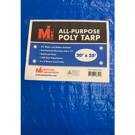 Mutual Industries 20' x 25' All Purpose Polyethylene Tarp Tarps