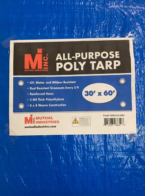 Mutual Industries All-Purpose Poly Tarp 30 ft. x 60 ft.
