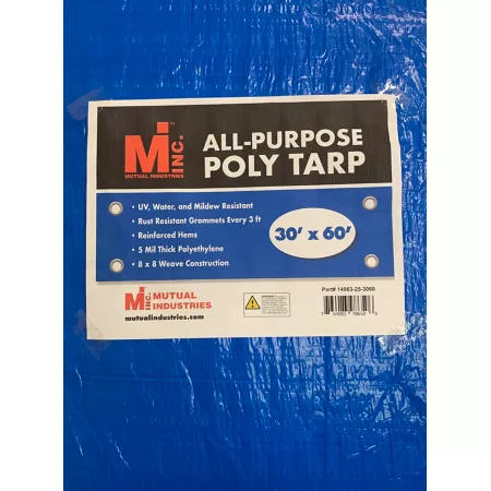 Mutual Industries 30' x 60' All Purpose Polyethylene Tarp Tarps