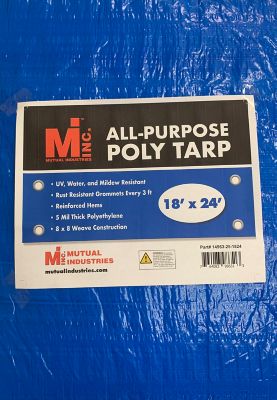 Mutual Industries All-Purpose Poly Tarp 18 ft. x 24Ft