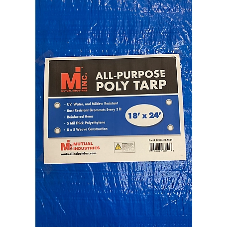 Mutual Industries All-Purpose Poly Tarp 18 ft. x 24Ft