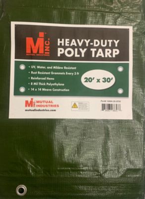 Mutual Industries Heavy-Duty Poly Tarp 20 ft. x 30 ft.