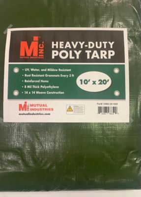 Mutual Industries Heavy-Duty Poly Tarp 10 ft. x 20 ft.