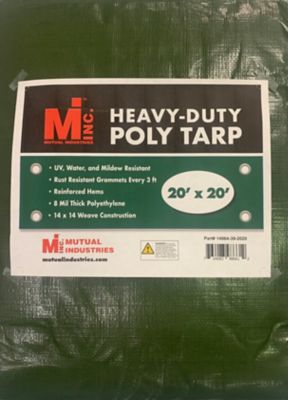 Mutual Industries Heavy-Duty Poly Tarp 20 ft. x 20 ft.