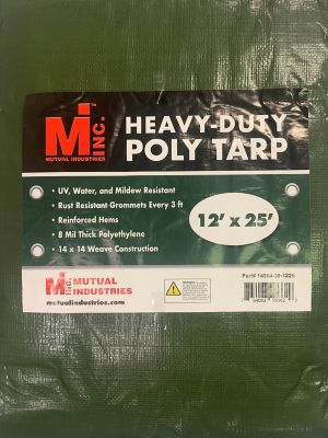 Mutual Industries Heavy-Duty Poly Tarp 12 ft. x 25 ft.