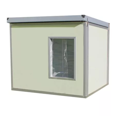 Outdoor polyethylene dog house insulated by CozyCube cold room panel Dog Houses