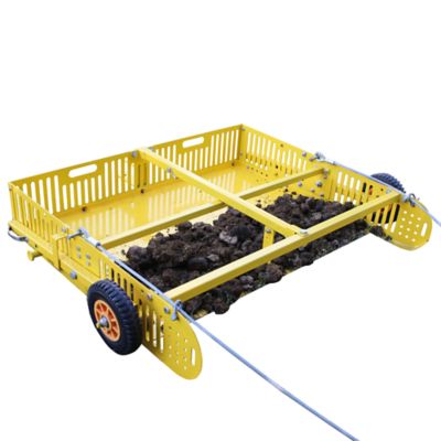 Scoop'N'Tow 2-in-1 Field Cleaner and Trailer