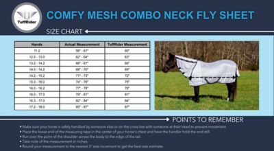Image showing 1 th TuffRider 130g Comfy Mesh Combo Neck Fly Sheet