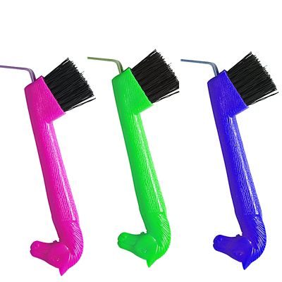 TuffRider Horse Head Hoof Pick, Neon Blue