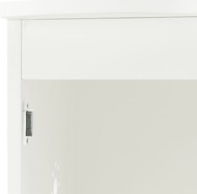 Image showing  2-Story Cat Litter Box Enclosure, Hide Litter Box, Indoor Cat Furniture, Pet Home Side Table, White