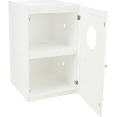 Image showing 10 th TRIXIE 2-Story Cat Litter Box Enclosure, Hide Litter Box, Indoor Cat Furniture, Pet Home Side Table, White