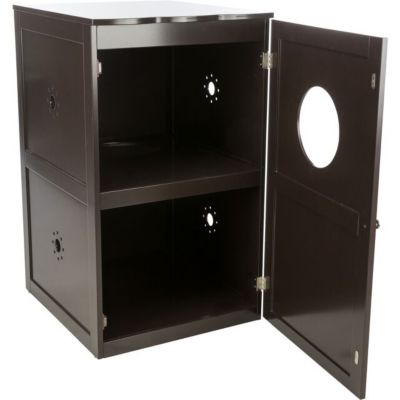 Image showing 8 th TRIXIE 2-Story Cat Litter Box Enclosure, Hide Litter Box, Indoor Cat Furniture, Pet Home Side Table, Brown