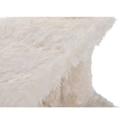 Image showing 6 th TRIXIE 27.6 in. Baza Senior Plush & Sisal Scratching Post, Hammock, 2 Platforms, Climb Easy, Cream