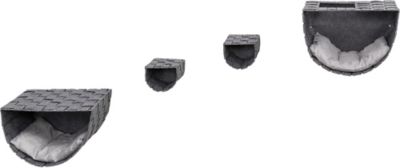 TRIXIE Frehi Wall Mount Cat Tree Set, 2 Condos and 2 Steps, Cat Furniture