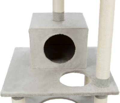Image showing  Abby Plush 4-Level 63.5 in. Cat Tree with Sisal Scratching Posts Condo & Cat Toy