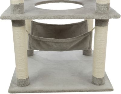 Image showing  Abby Plush 4-Level 63.5 in. Cat Tree with Sisal Scratching Posts Condo & Cat Toy