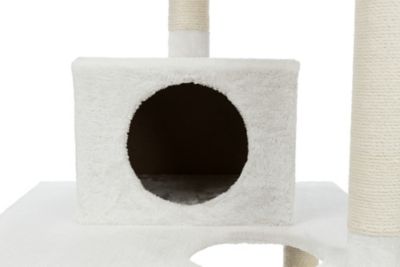 Image showing  Abby Plush 4-Level 63.5 in. Cat Tree with Sisal Scratching Posts Condo & Cat Toy