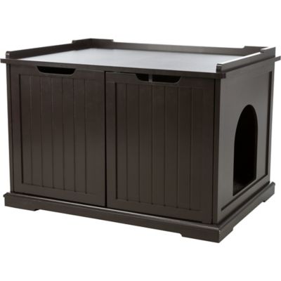 TRIXIE XL Cat Litter Box Enclosure, Hidden Litter, Indoor Cat Furniture, Pet Home Side Table, Brown