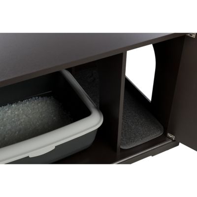 Image showing 10 th TRIXIE Furniture-Style Hidden Cat Litter Box Enclosure and Pet Home Side Table, XL, Brown