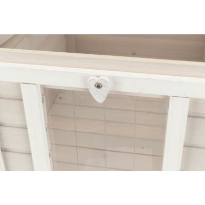 Image showing  1-Story Weatherproof Outdoor Wooden Cat House with Hinged Roof, Small