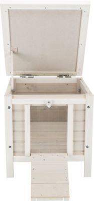 Image showing 5 th TRIXIE 1-Story Weatherproof Outdoor Wooden Cat House with Hinged Roof, Small