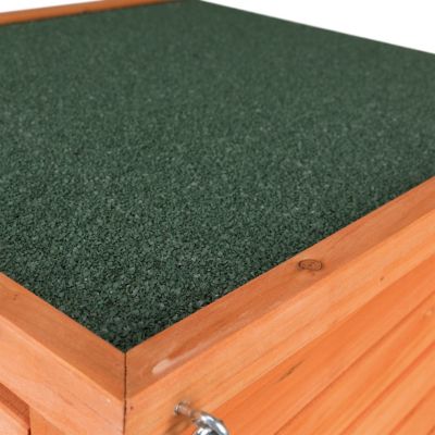 Image showing  Outdoor Wooden Small Animal Home with Hinged Roof and Raised Floor for Rabbits