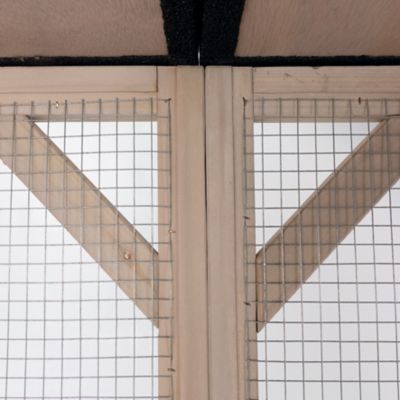 Image showing  Large Outdoor Catio Cat Enclosure with Roof and Platforms