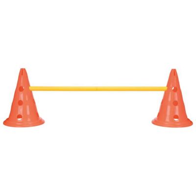 Image showing 11 th TRIXIE Dog Agility Hurdle Cone Set, Portable Canine Agility Training Set, 6 Exercise Cones with 3 Agility Rods