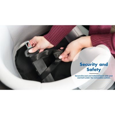 Image showing  Pet Booster Seat, Dog Car Seat, Dog Console Seat Ideal for Small Dogs and Cats, Travel Cat Bed, Black