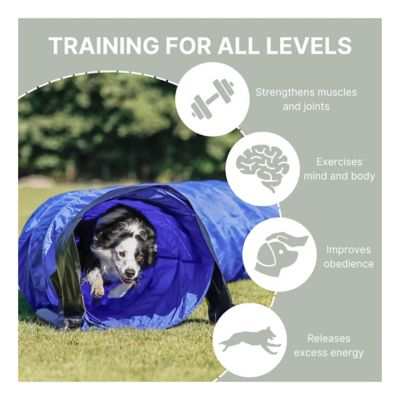 Image showing  16.5 ft. Portable Agility Dog Training Tunnel