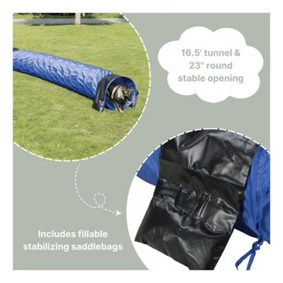 Image showing  16.5 ft. Portable Agility Dog Training Tunnel