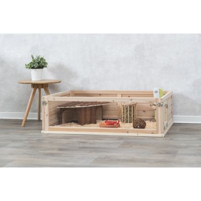 Image showing  Small Animal Indoor Wooden Playpen with a View, Turtles, Guinea Pigs, Hamsters