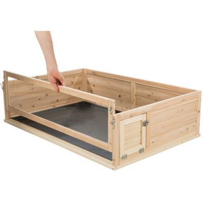 Image showing  Small Animal Indoor Wooden Playpen with a View, Turtles, Guinea Pigs, Hamsters