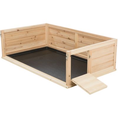 Image showing  Small Animal Indoor Wooden Playpen with a View, Turtles, Guinea Pigs, Hamsters