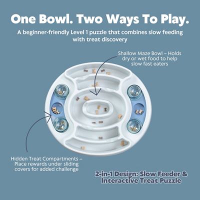 Image showing  Slide & Feed Strategy Game, Beginner Dog Puzzle Toy, Level 1 Activity, Treat Puzzle, Enrichment, Slow Feeder