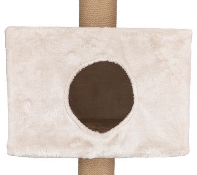 Image showing  Dayna Wall Mounted Cat Tower, Elevated Fun with a Condo, Scratching Post, Hammock and Two Platforms, Griege