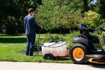 Image showing 8 th Agri-Fab 25 gal. 3-Nozzle 12V Tow-Behind Sprayer