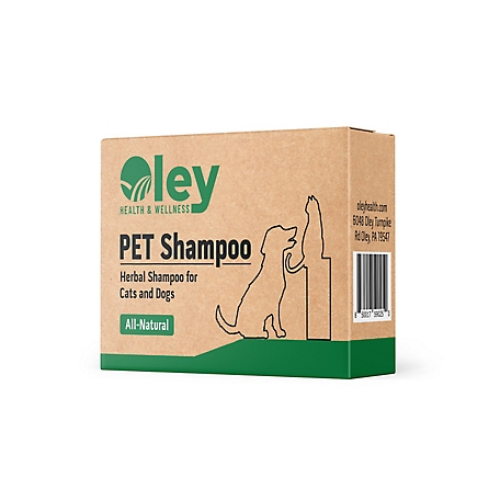 Oley Hemp Pet Shampoo Bar - Herbal Shampoo for Cats and Dogs - All Natural