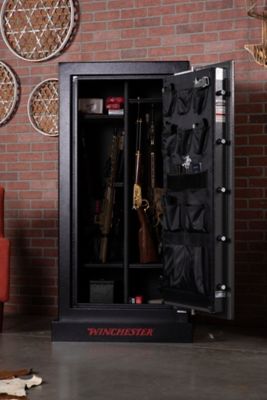 Image showing 7 th Winchester Safes 35 Long Gun/6 Handgun 25.6 cu. ft. UL Listed Electronic Gun Safe, 60 Minute Fire Rating, Slate