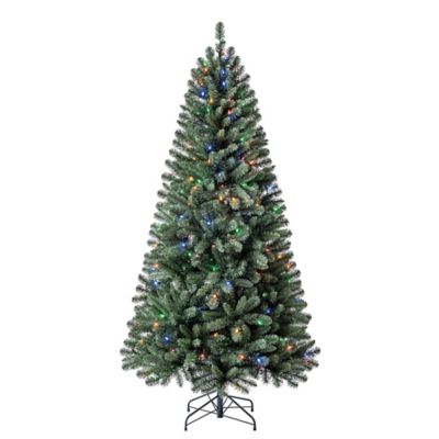 Red Shed 6.5 ft. Sausalito Pine Needle Artificial Christmas Tree with Multicolor Lights