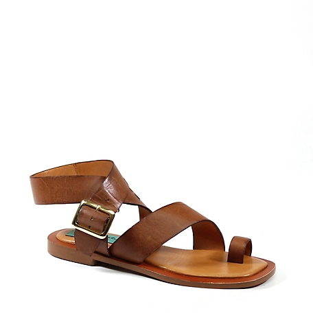 Diba True Cite See Leather Flat Sandal