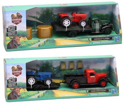 Dodge-Chevrolet 1:32 Licensed Vintage Truck Farm Tractor