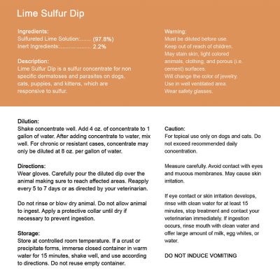 Image showing 5 th Healthy Paw Life Xtra Strength Itchy and Dry Skin Lime Sulfur Dip for Dogs, 8 oz.