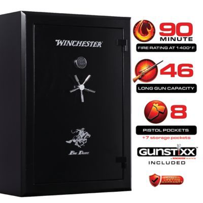 Winchester Safes Big Daddy Gun Safe, 65 Long Guns, Black