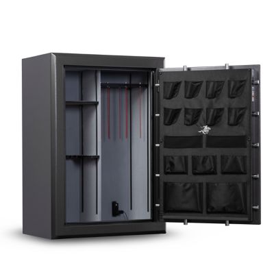 Image showing  46 Long Gun + 8 Pistol Pockets, 90-minute Fire Protection & UL Listed Electronic Lock, Features GunStiXX, Slate