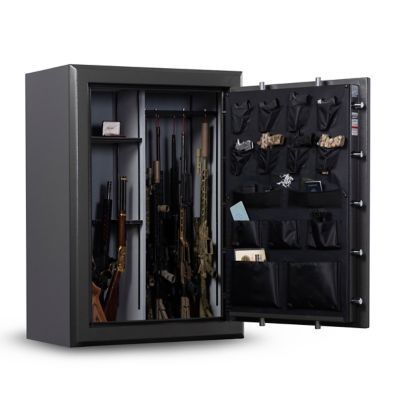 Image showing  46 Long Gun + 8 Pistol Pockets, 90-minute Fire Protection & UL Listed Electronic Lock, Features GunStiXX, Slate